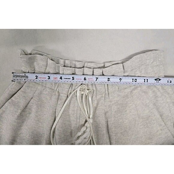 Something Navy Meghan Paperbag Sweatpants Joggers in Heather Gray Women’s Sz S - Picture 5 of 9